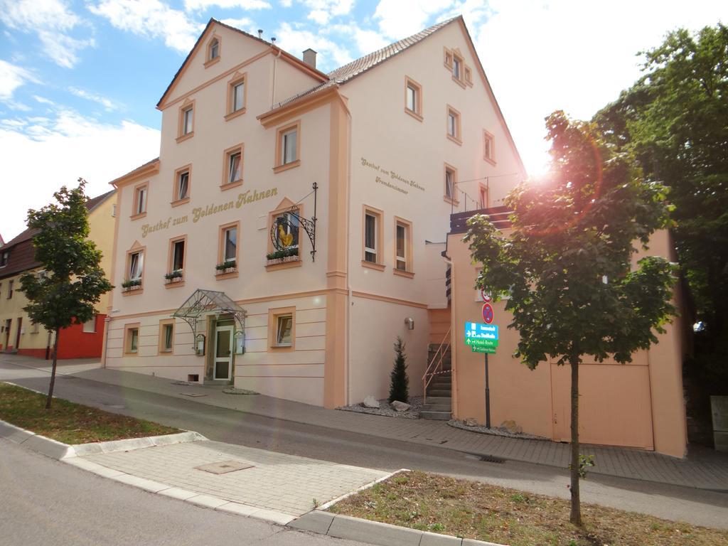 Hotel-Restaurant Zum Goldenen Hahnen Markgröningen Exteriör bild